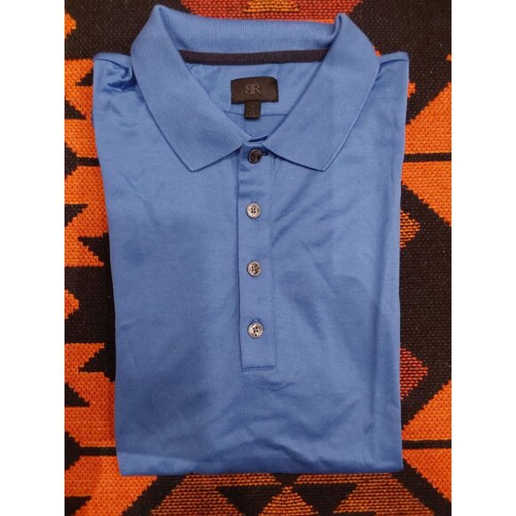 Banana Republic Cerulean Blue Dress Polo. Size Large - Picture 2 of 11